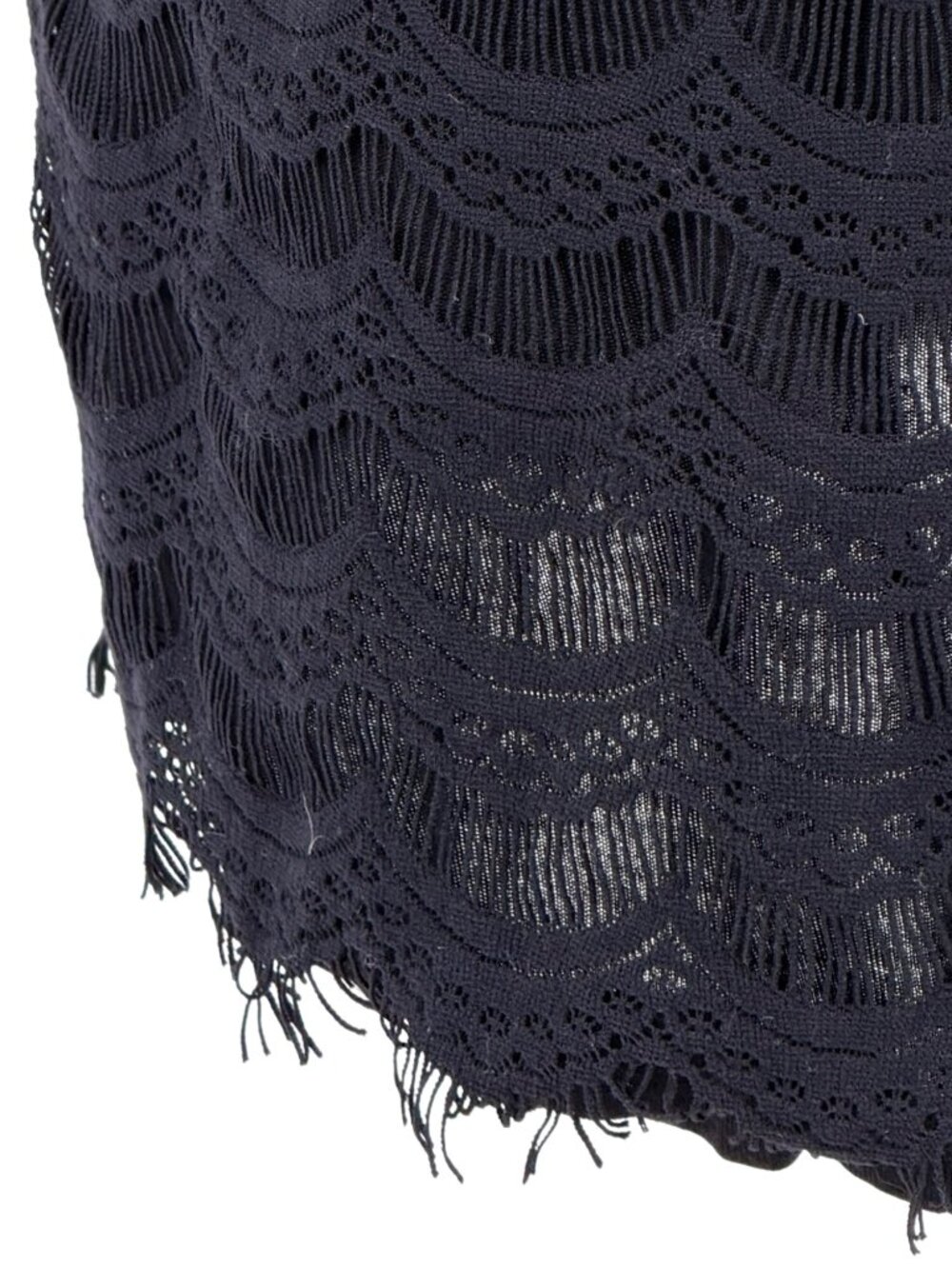 VTG NWT Free People Herringbone Lace Beaded Mini Dress | Indie Sleaze Boho Twee - Picture 11 of 16